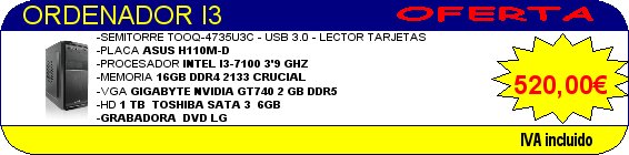 Oferta Intel I3